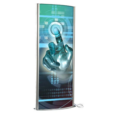 Totem Poster Display Double Sided With Light