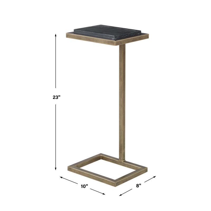 FURNITURE, Black Marble/Aged Gold