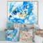 «Blue and White Liquide Waves II», peinture sur toile-67229916-67229927