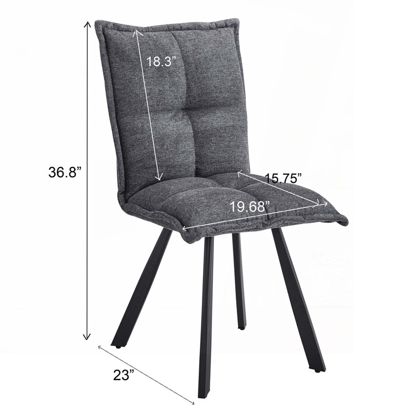 Upholstered Fabric Dining Chair, 2