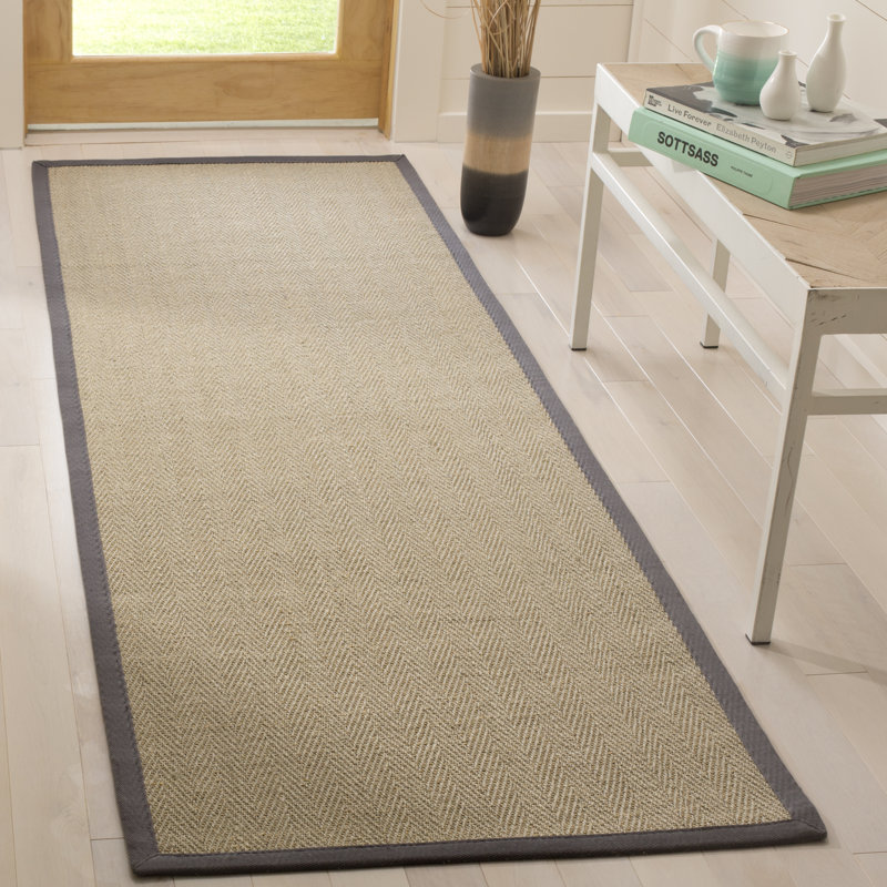 Tapis en fibre de sisal Campbellton, Tapis de couloir 2 pi 6 po x 6 pi