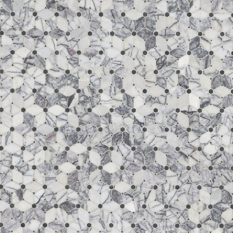 Carrelage mural et mosaïque en marbre poli Lucella Avella x 11 po x 12 po