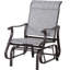 Fauteuil oscillant gris pour patio