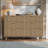 Fluted 6 Drawer Dresser, 54" Wide Wood Curved Dresser, Mid Century Modern Chest Of Drawers For Bedroom, Living Room And Entryway-1393084248