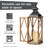 Medders Farmhouse Diamond Antique Tabletop Lantern Set-1212920070