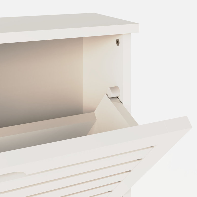 Sheringham 6 Pair Flip Down Shoe Storage, White