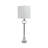 35" Padua Crystal Base Silver Table Lamp