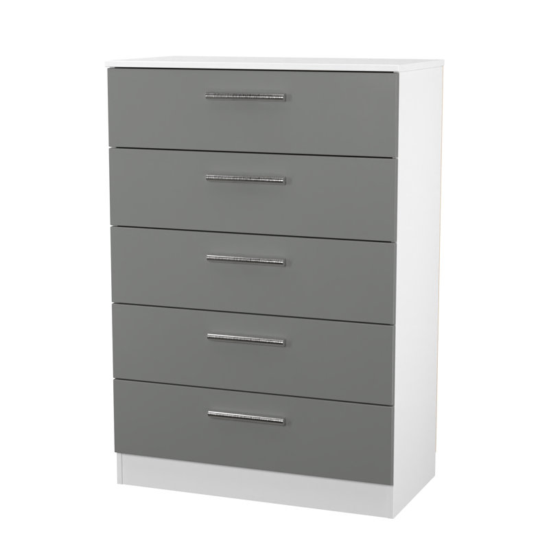 Bernay 74 cm W Chest of 5 Drawers