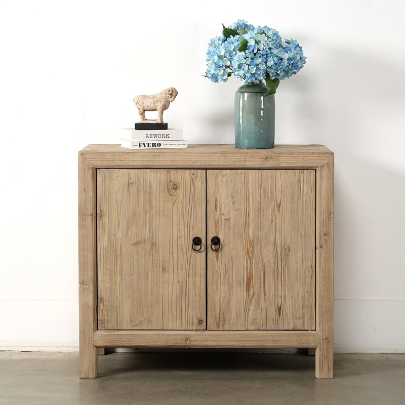 Two Doors Cabient Weathered Natural 39x18x35H