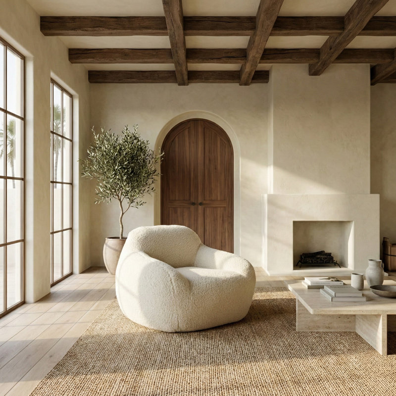 Fauteuil à billes Lorianna, Blanc