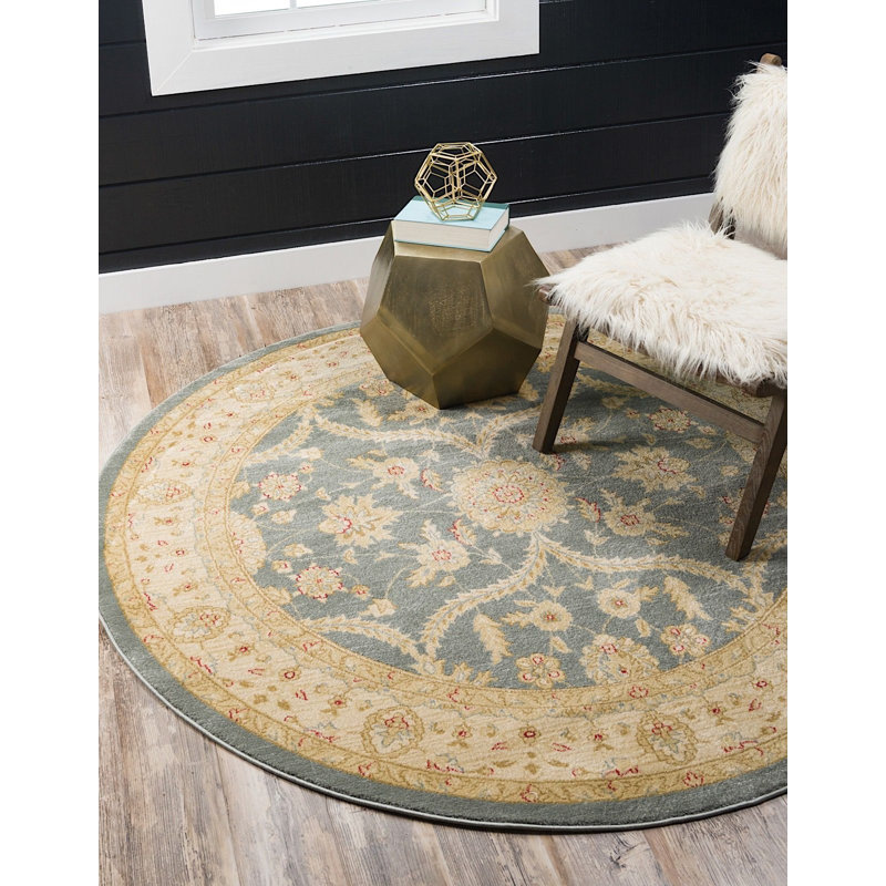 Stirling Oriental Indoor Rug, Round 8'