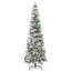 Arbre de Noël artificiel enneigé 7,5 pi avec des branches réalistes et 668 pointes