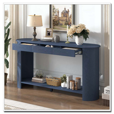 Console moderne 59,8 po avec 3 tiroirs