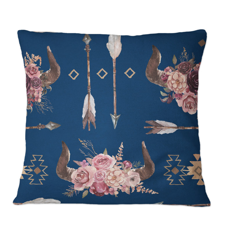 Coussin Boho, 16 po x 16 po