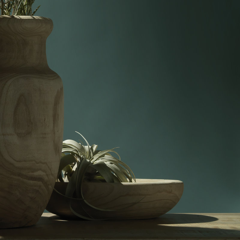 Handmade Wood Decorative Bowl, 4.5" H x 17" W x 17" D
