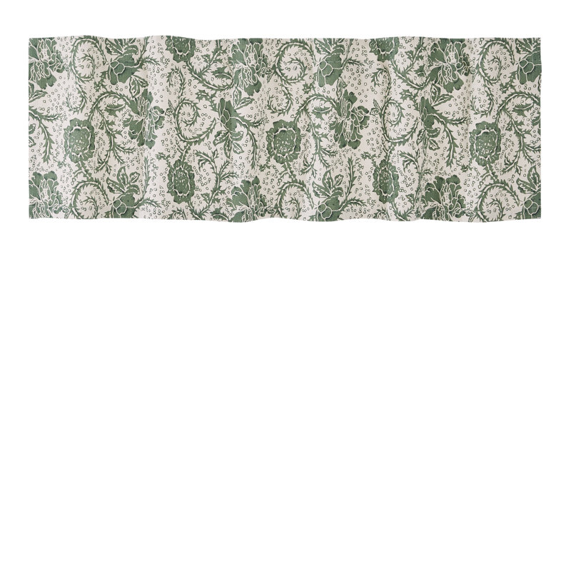Cantonnière sur mesure en coton Axminster, H 16 po x l 60 po