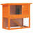 Rabbit Hutch Bunny Cage House with Pull Out Tray Ramp Solid Pine Wood-698821101