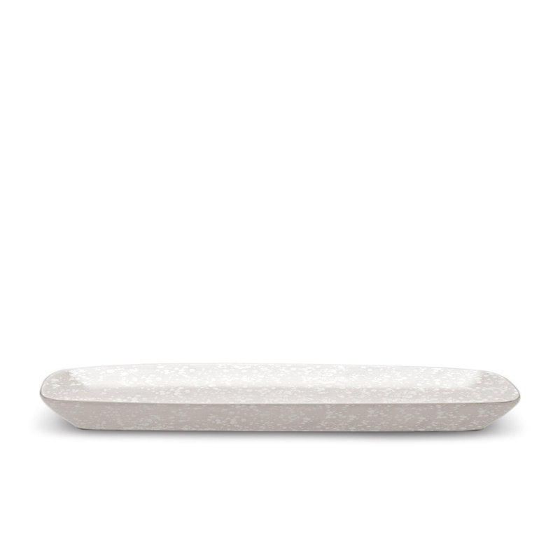 Alchimie White Rectangular Platter - Medium, 21" L X 10" W