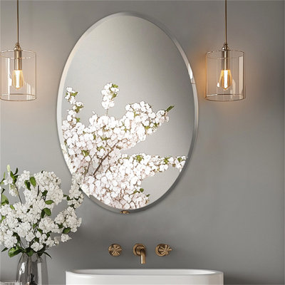 Oval Flat Rithi Wall Mirror