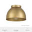 Plafonnier encastré moyen 1 lumière Hunter Erling-112470974-112470973