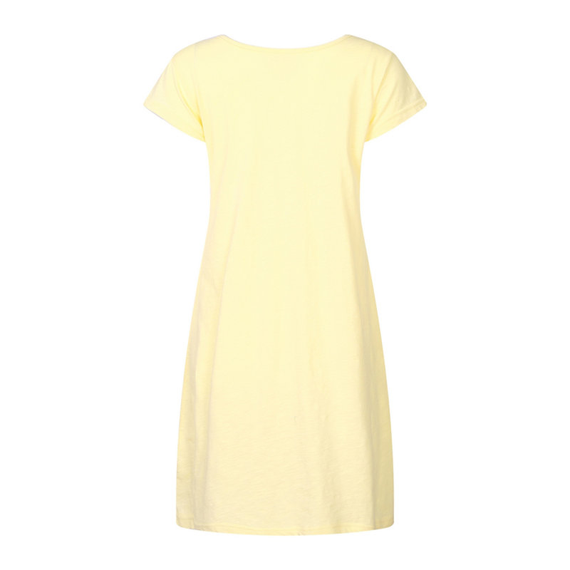 Peignoir 100% coton fille / femme + peignoir au-dessus du genou, L, Jaune / Or