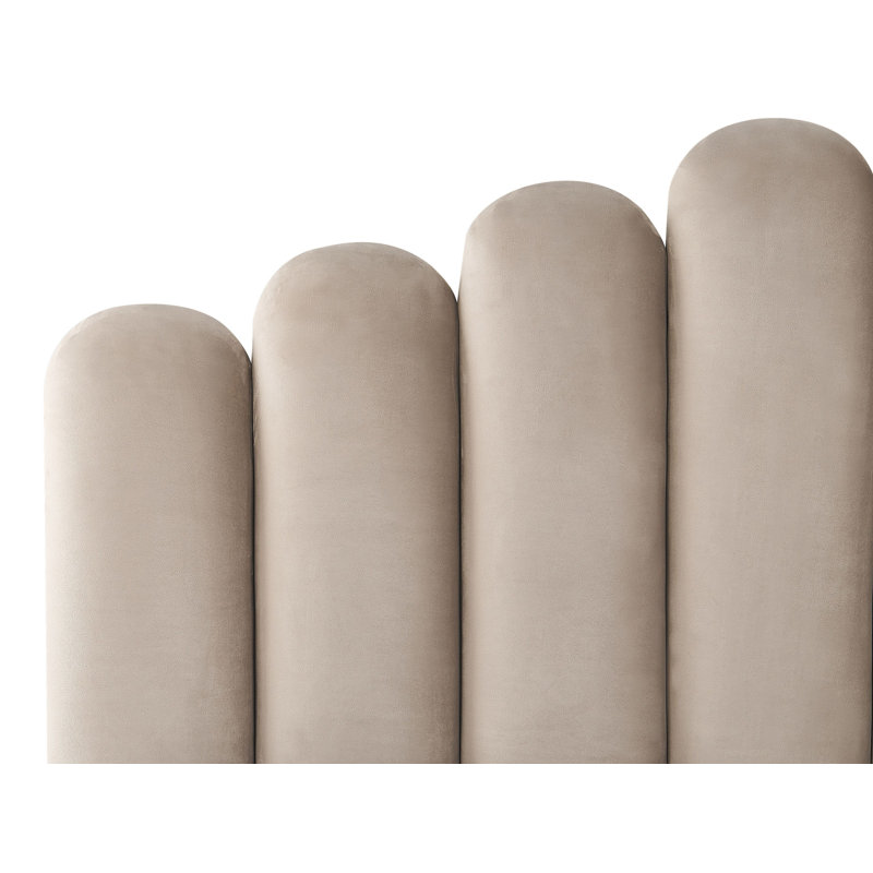 Velvet Taupe Vincennes Ottoman Super King Size Bed