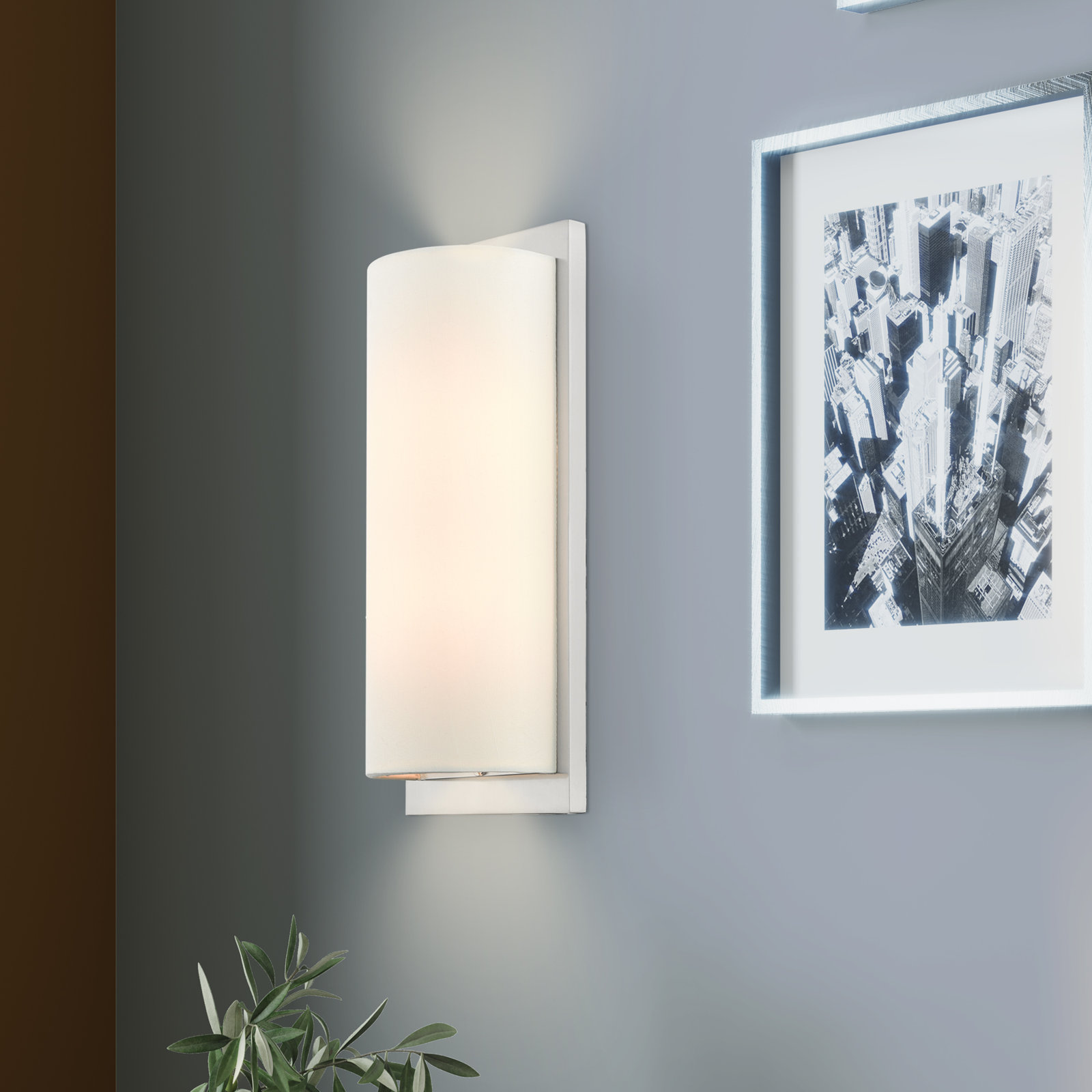 Flaire 2 Light Dimmable Flush Mounted Sconce, Brushed Nickel