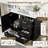 36" Bathroom Vanity with Solid Pine Frame, 1 Soft Close Door and 3 Drawers , Modern Storage Cabinet-795351211