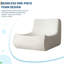 69" Plush Teddy Sofa - Ultra-Soft Chenille Loveseat for Small Spaces (Brown)
