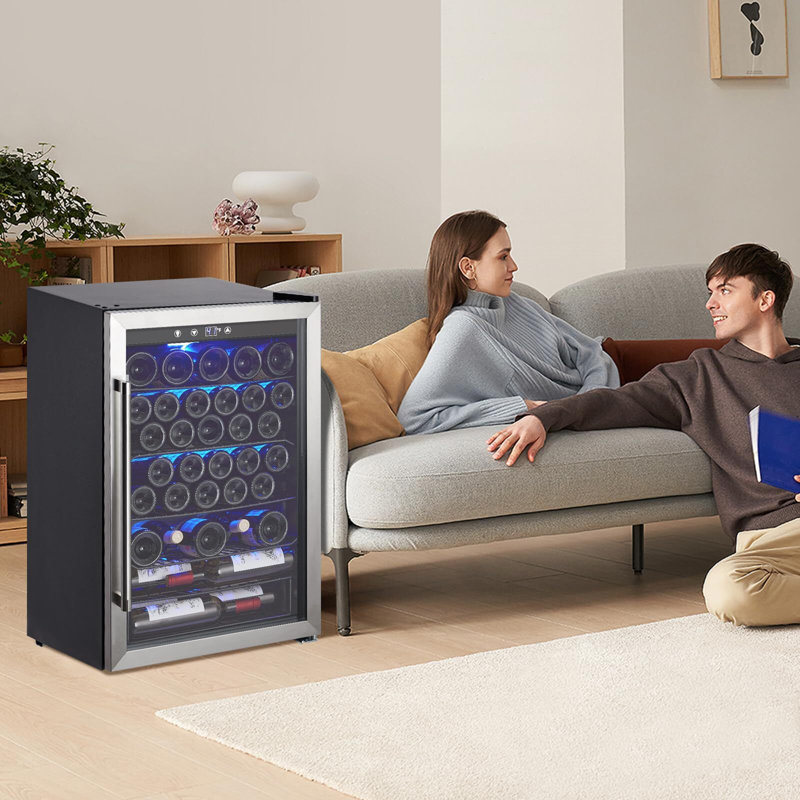 babevy Single Zone 21 " Freestanding 36 Bottle Wine Refrigerator