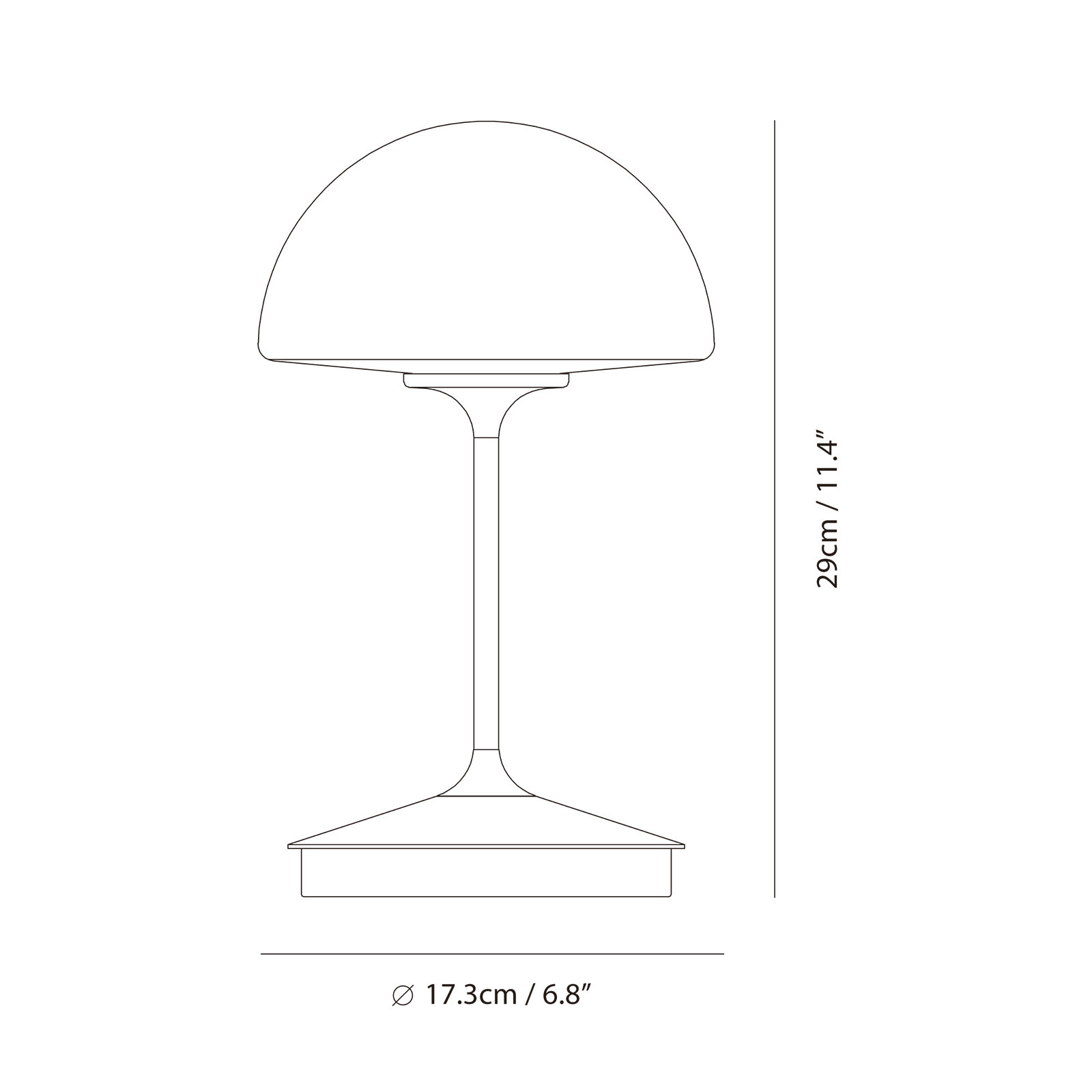 Saco Metal Table Lamp, Black