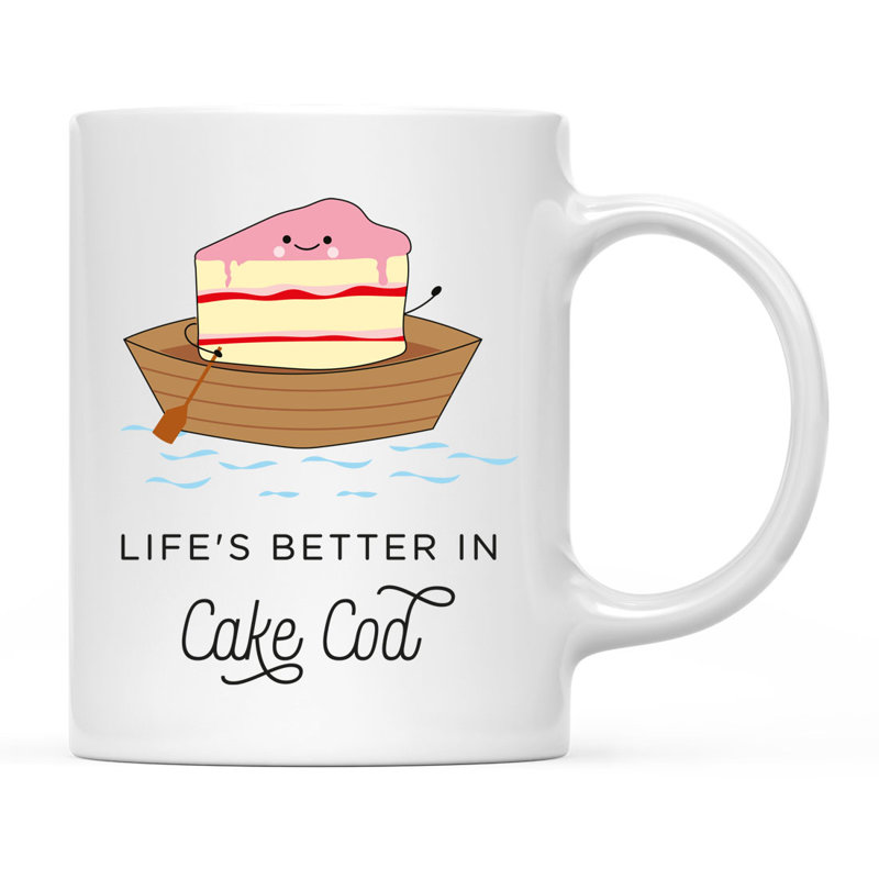 Tasse à café Funny Food pun, Tranche à gâteau
