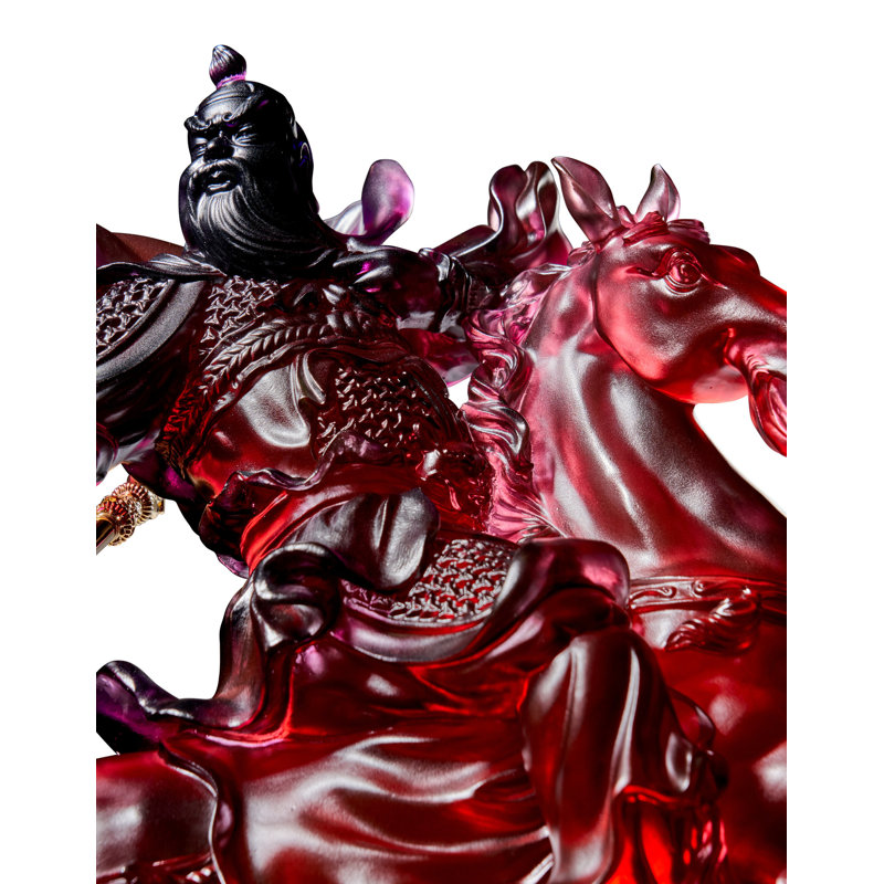General Guan Gong, Righteous One Crystal Figurine