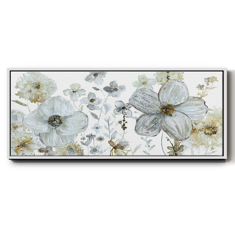 Garden Glitter III - toile encadrée, H 20 po x l 50 po
