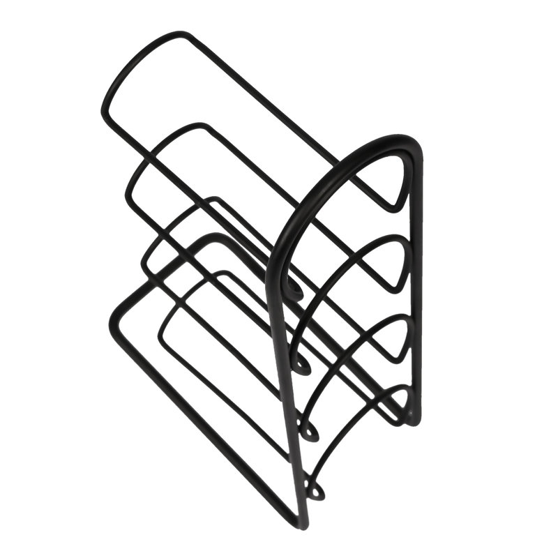 Metal Frame 4 Compartments Wine Bottle Holder