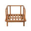 Ensemble de conversation 4 pièces en bois d'acacia avec coussins hydrofuges Bielers