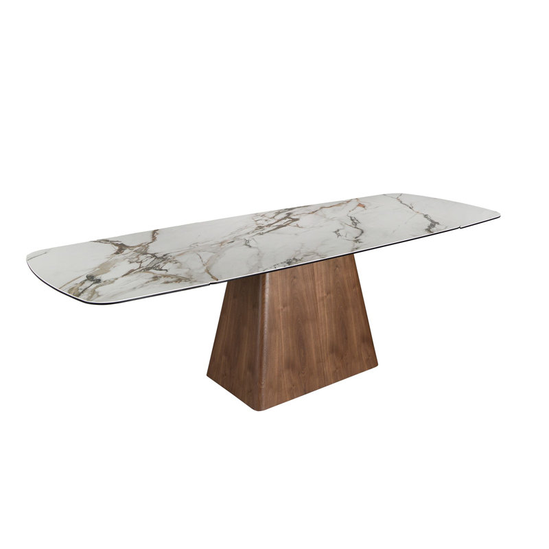 Extendable Marble Top Dining Table