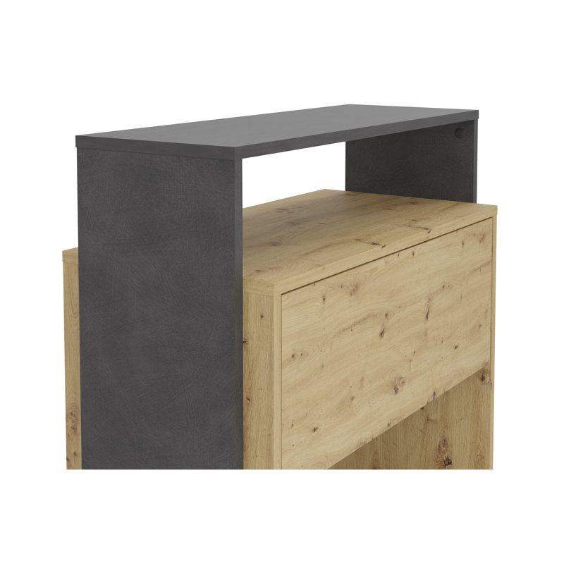 Schweinzger 68.5cm W Manufactured Wood Bedside Table