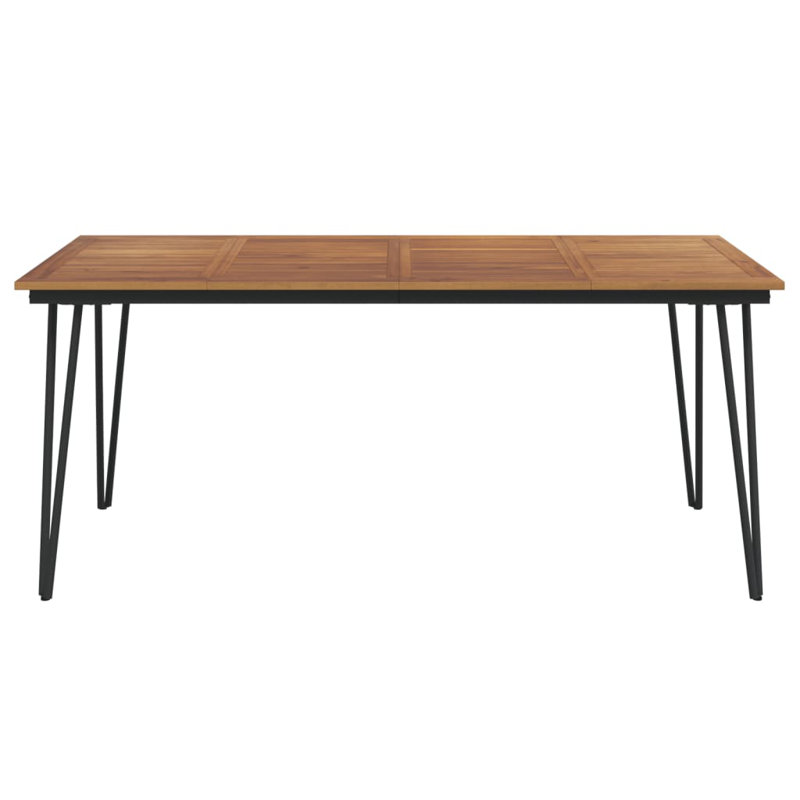 Mellen Rectangular Metal Outdoor Dining Table , cm W cm D, 75cm H x 90cm W x 180cm D