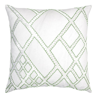 Net Linen Square Pillow Cover & Insert