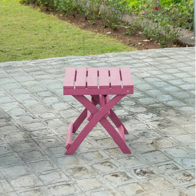 Table d'appoint d'extérieur pliante en PEHD recyclé toutes saisons Seaview