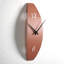 Horloge murale élégante en métal, finition rouge, 5,9 po x 18,1 po | 100% acier, épaisseur: 0,04 pouce | Mécanisme de balayage continu silencieux | Léger à 1,0 lb | Parfait pour la décoration de la maison et du bureau-1462588204