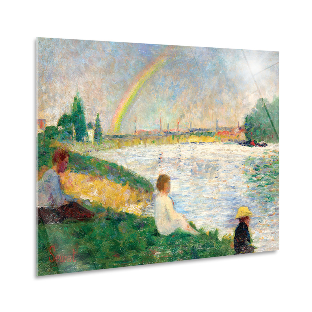 Acrylbild Baden in Asnières von Georges Seurat