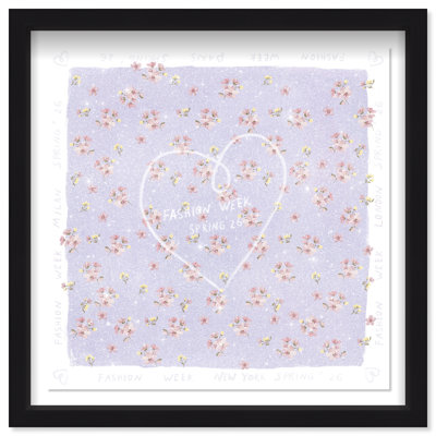 Lilac Spring Fashion Print by Oliver Gal