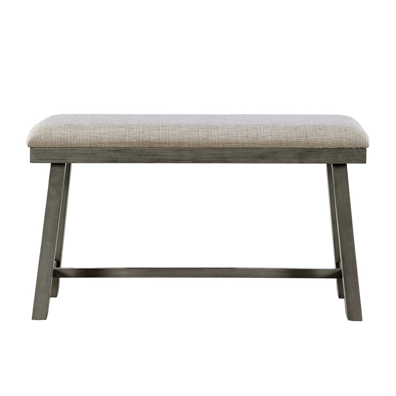 3Pc Counter Height Set Counter Height Table With 2X Bench Foam Cushioned Seats Kitchen Dining Breakfast Furniture