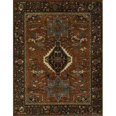 Momeni Karajeh Wool And Cotton Hand Knotted Area Rug 9'' X 12''