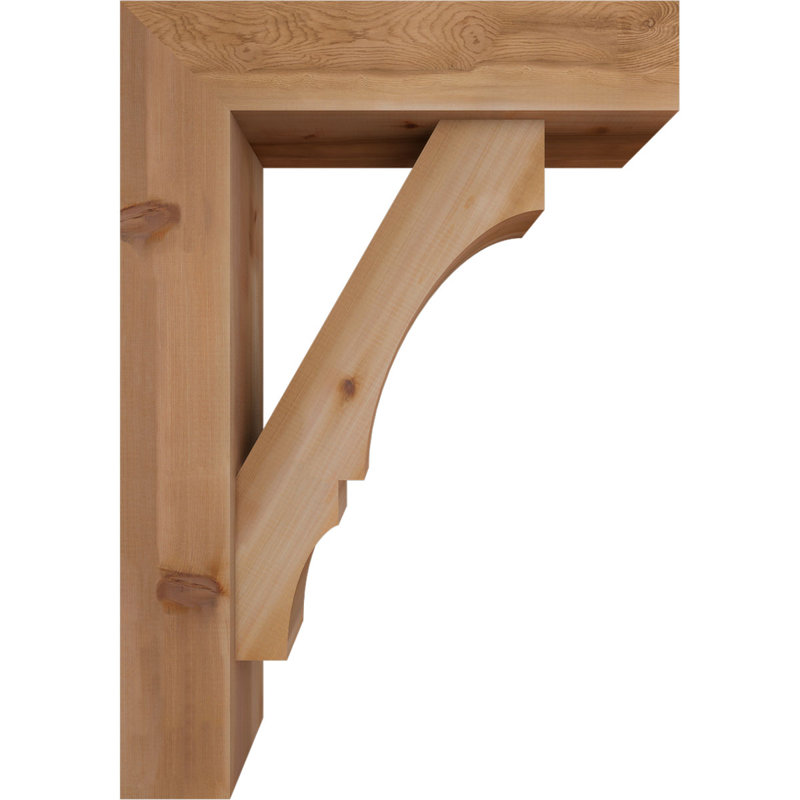 Support de bloc Balboa avec entretoise décalée, 40 x 28, Cèdre rouge occidental de l 7 1/2 po (lisse)