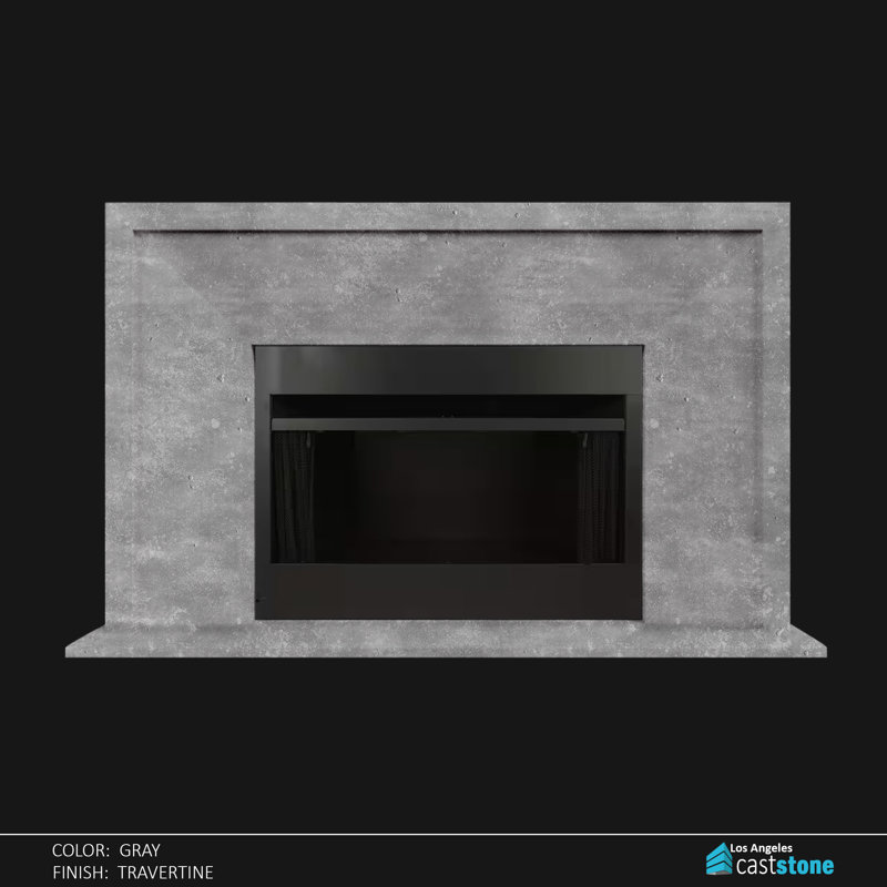 Grand Phoenix Fireplace Surround, Gray 3
