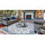 Tapis bleu tissé à la machine royal medallion Bowles-927478498