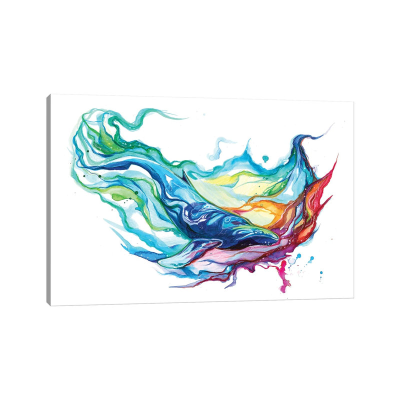 Humpback Whale 1 Piece Wrapped Canvas Wall Art, 66.04 cm H x 45.72 cm W x 3.175 cm D